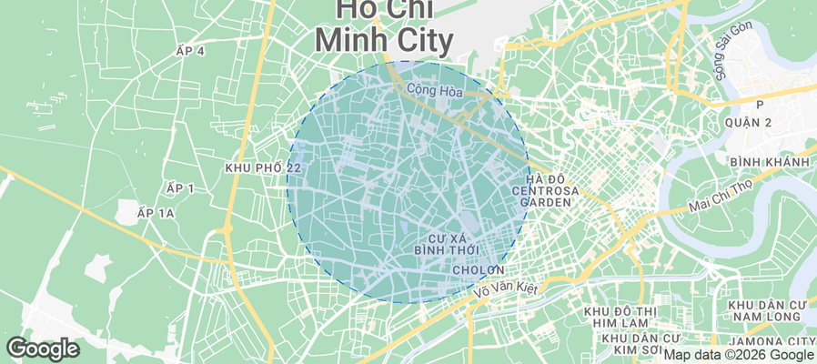Quận Tân Phú Airbnb map